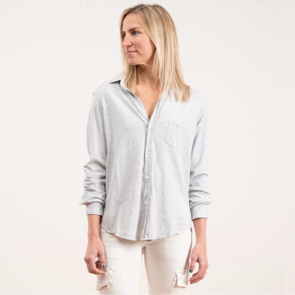 Frank & Eileen Tee Leb Gray Long Sleeve Cotton Button Down Shirt Sz S